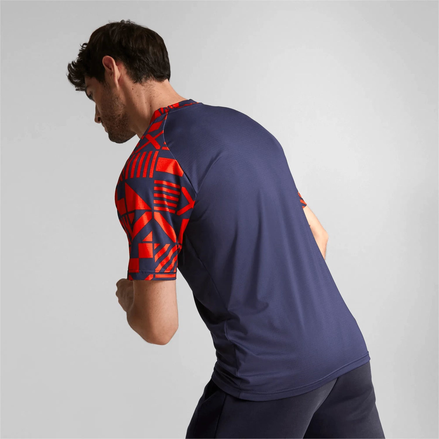 Puma 2022-23 Chivas Pre-Match Jersey - Navy-Red (Model - Back)