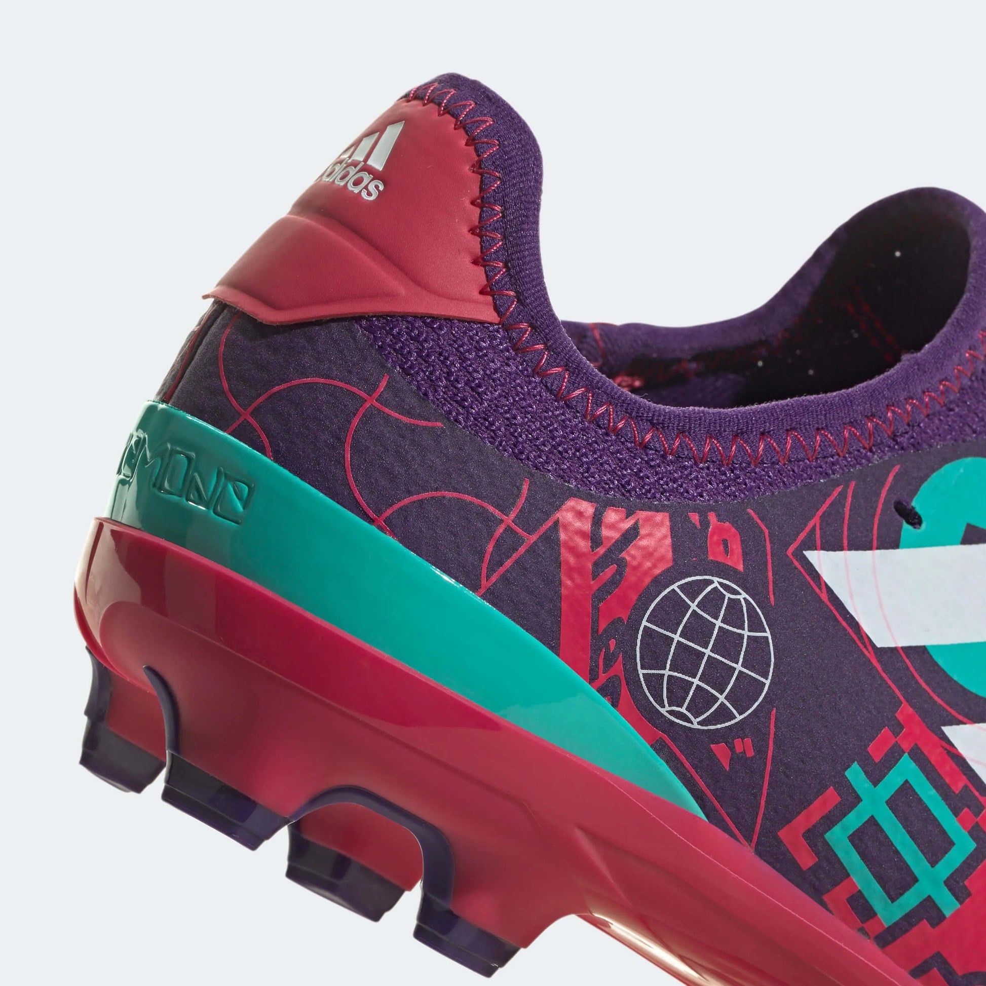 adidas Jr Gamemode Knit FG - Purple-Ruby Red (Detail 2)