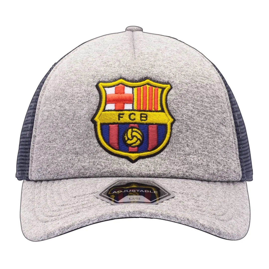 Fan Ink Collection Barcelona Grayline Trucker Hat - Grey-Navy
