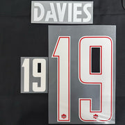 Canada 2026-Homes/Away DAVIES #19 Official Name Set