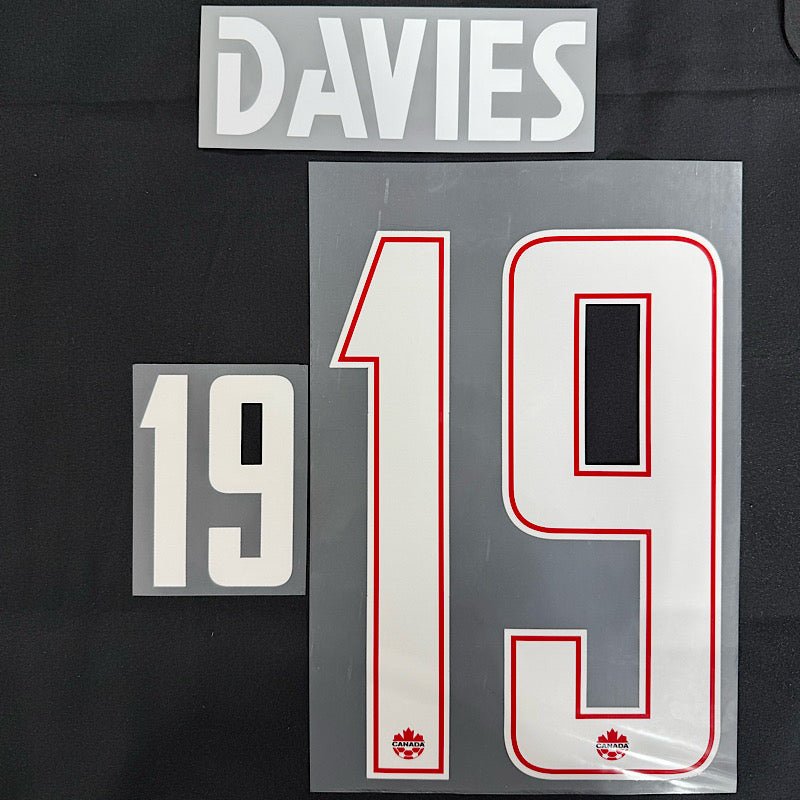 Canada 2026-Homes/Away DAVIES #19 Official Name Set