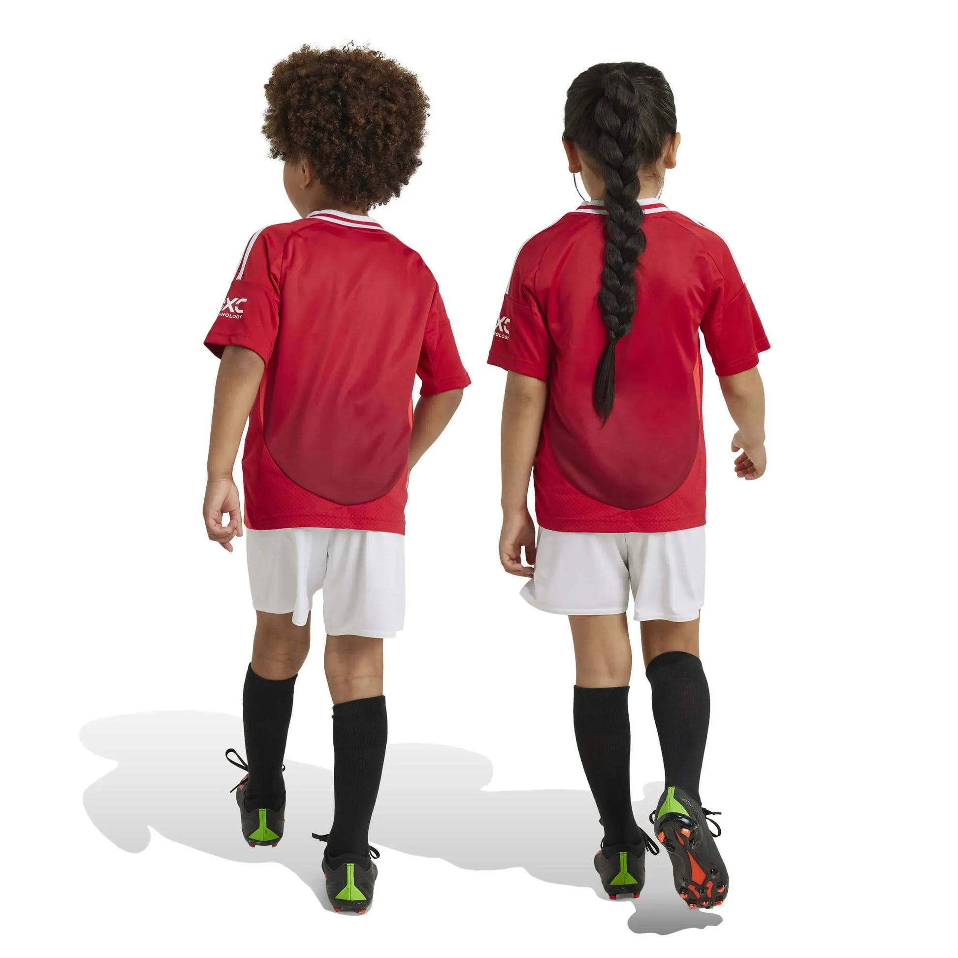 adidas 2024-25 Manchester United Kids' Home Mini Kit (Models - Back)