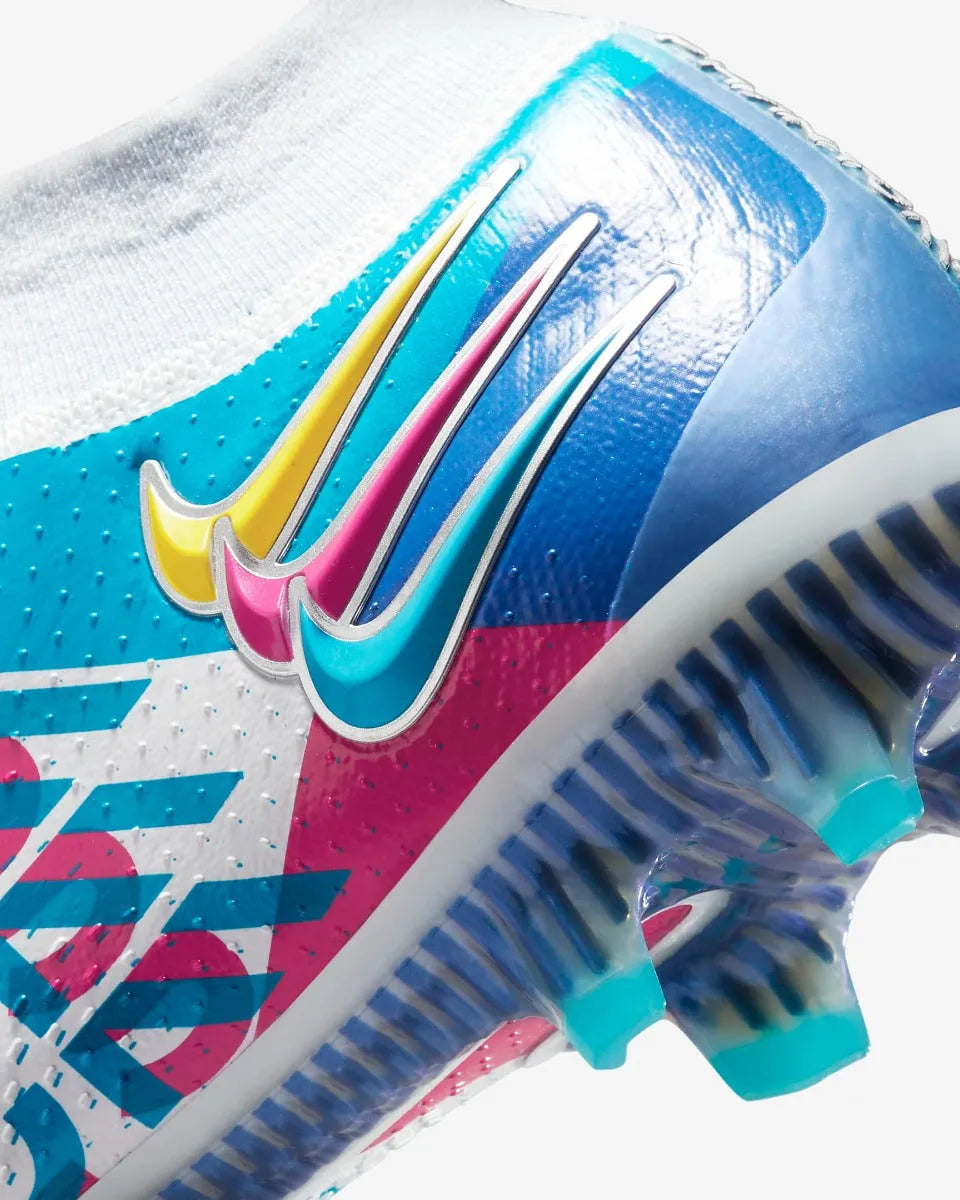 Nike Phantom GT Elite DF 3D FG - White-Blue-Pink (Detail 3)