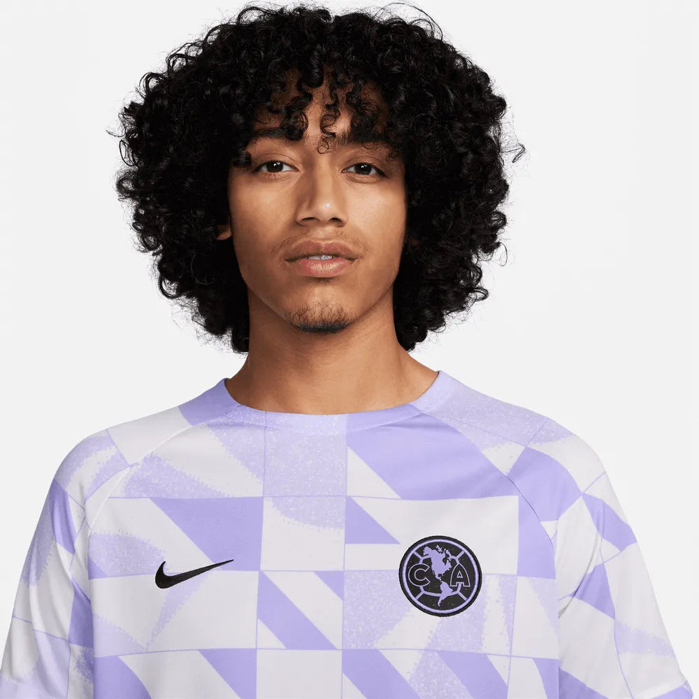 Nike 2023-24 Club America Men's Academy Pro Third Pre-Match SS Top (Detail 1)
