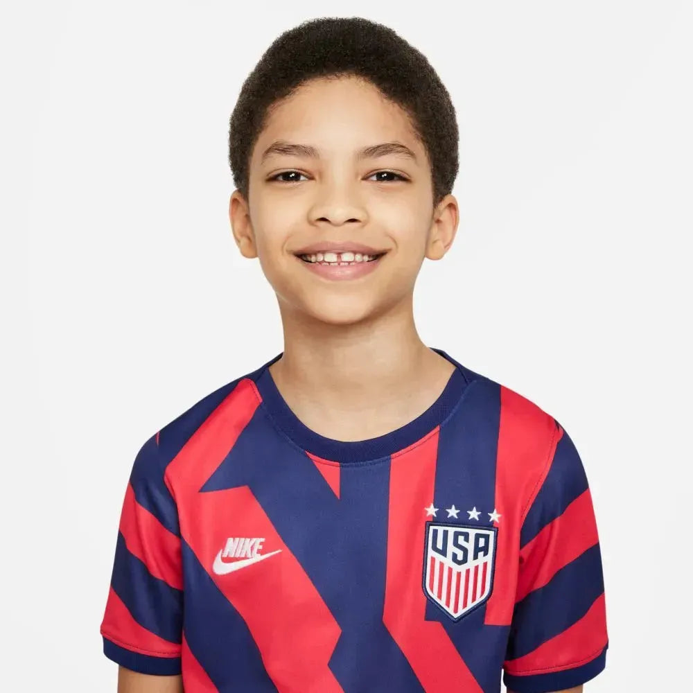 Nike 2021-22 USA Youth 4 Star Away Jersey - Navy-Red (Detail 1)