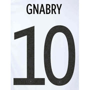 Germany 2020/21 Home Gnabry #10 Jersey Name Set
