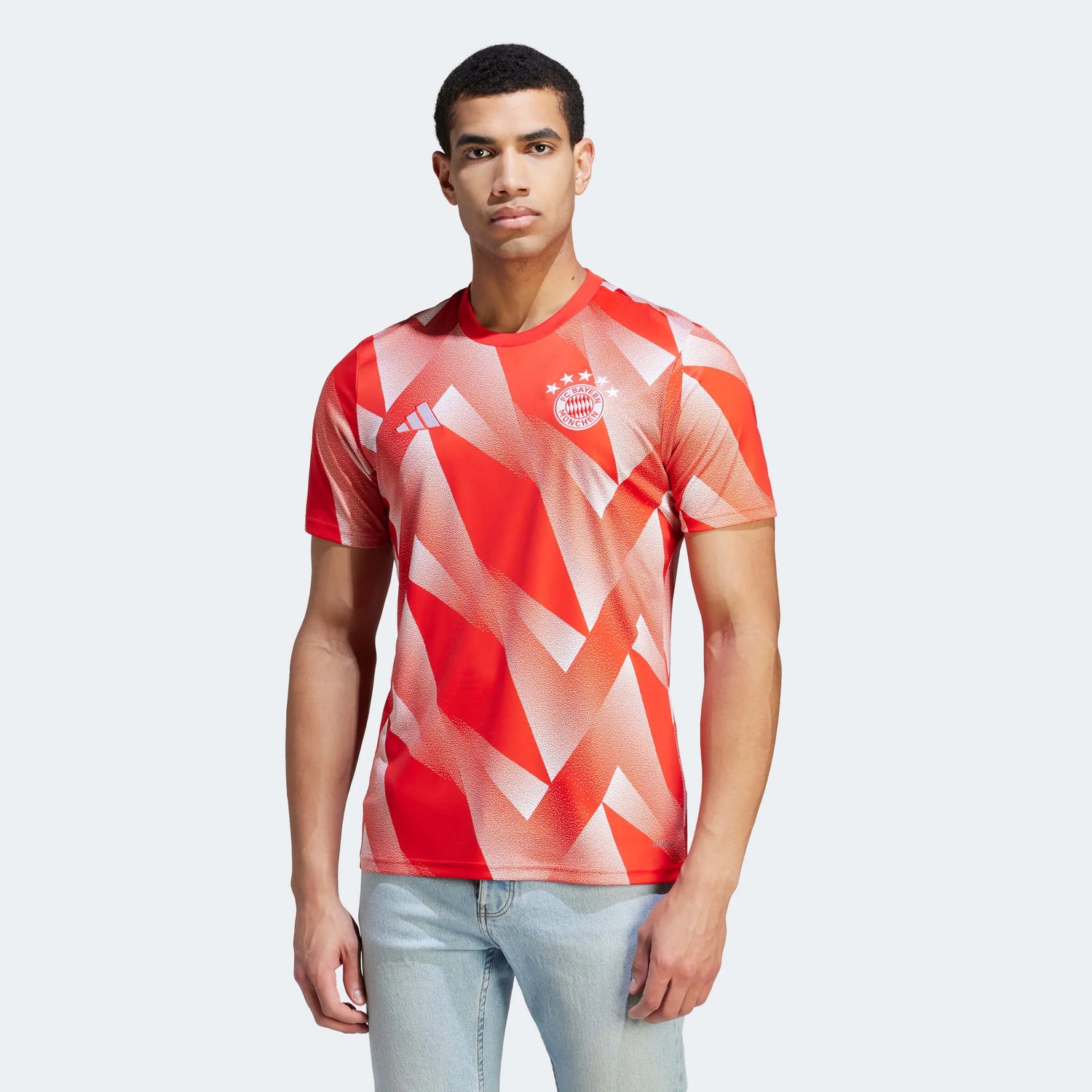 adidas 2023-24 Bayern Munich Men's Pre-Match Jersey (Model - Front)