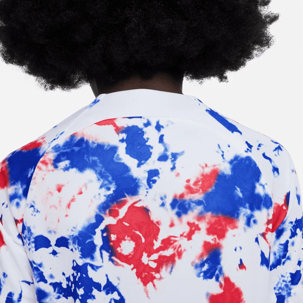 Nike 2022-23 USA Youth Pre-Match Jersey - White-Blue-Red (Detail 2)
