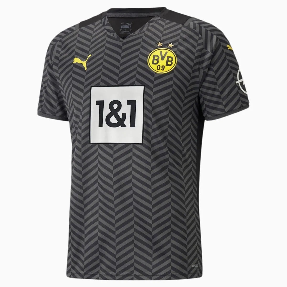 Puma 2021-22 Borussia Dortmund Away Jersey - Black (Front)