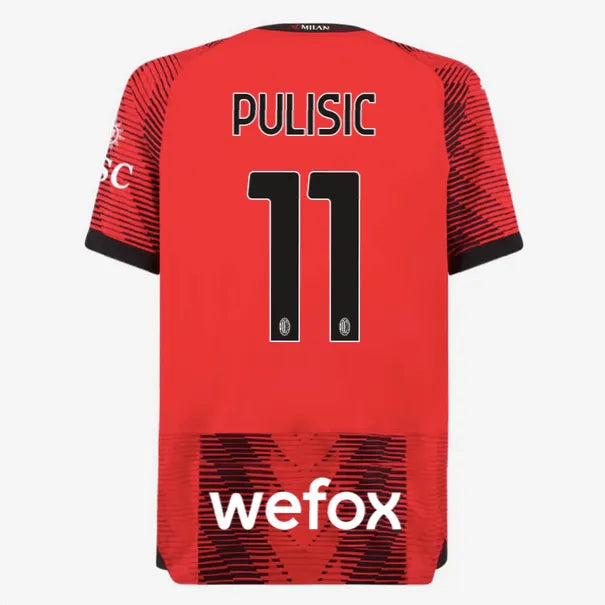 Puma 2023-24 AC Milan Men's Authentic Match Home Jersey (Pulisic)