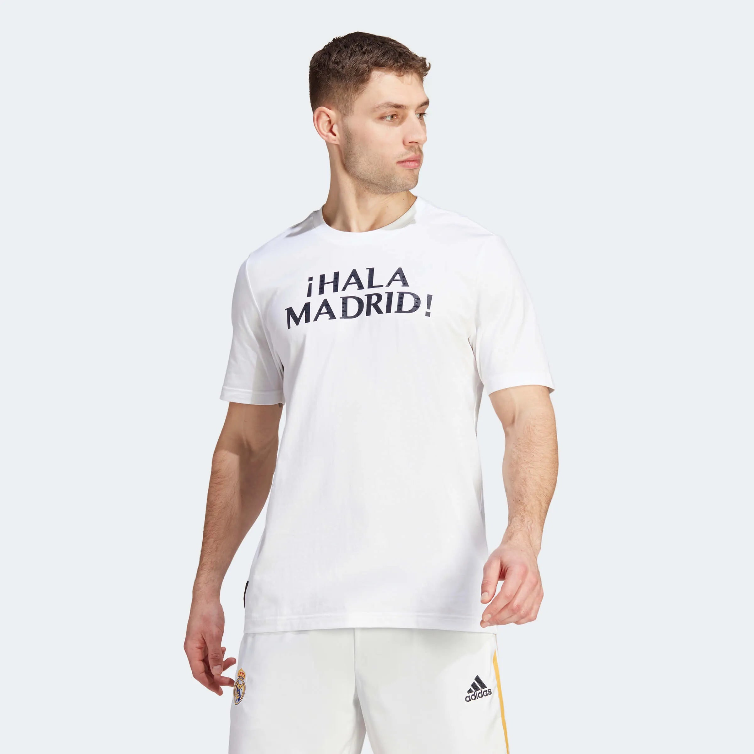 adidas 2023-24 Real Madrid Men's DNA Graphic Tee (Model - Front)