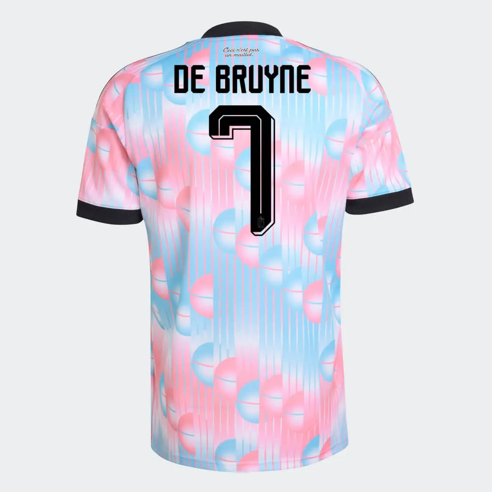 adidas 2026 Belgium Men's Stadium Away Soccer Jersey (De Bruyne)