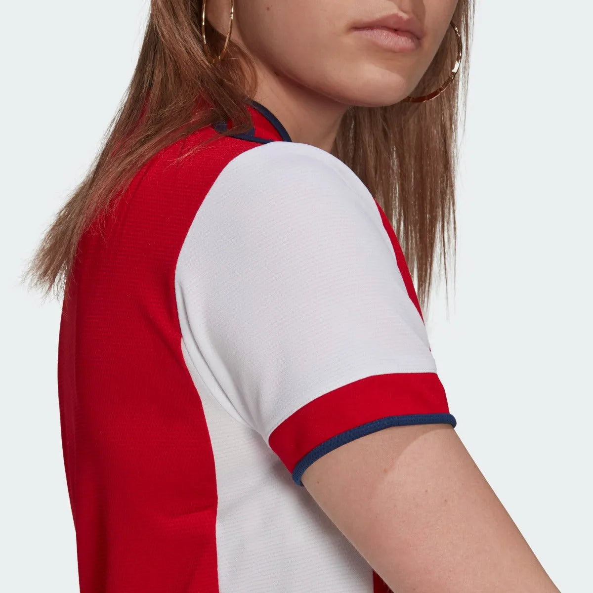 Adidas 2021-22 Arsenal Women Home Jersey - Red-Navy (Detail 2)