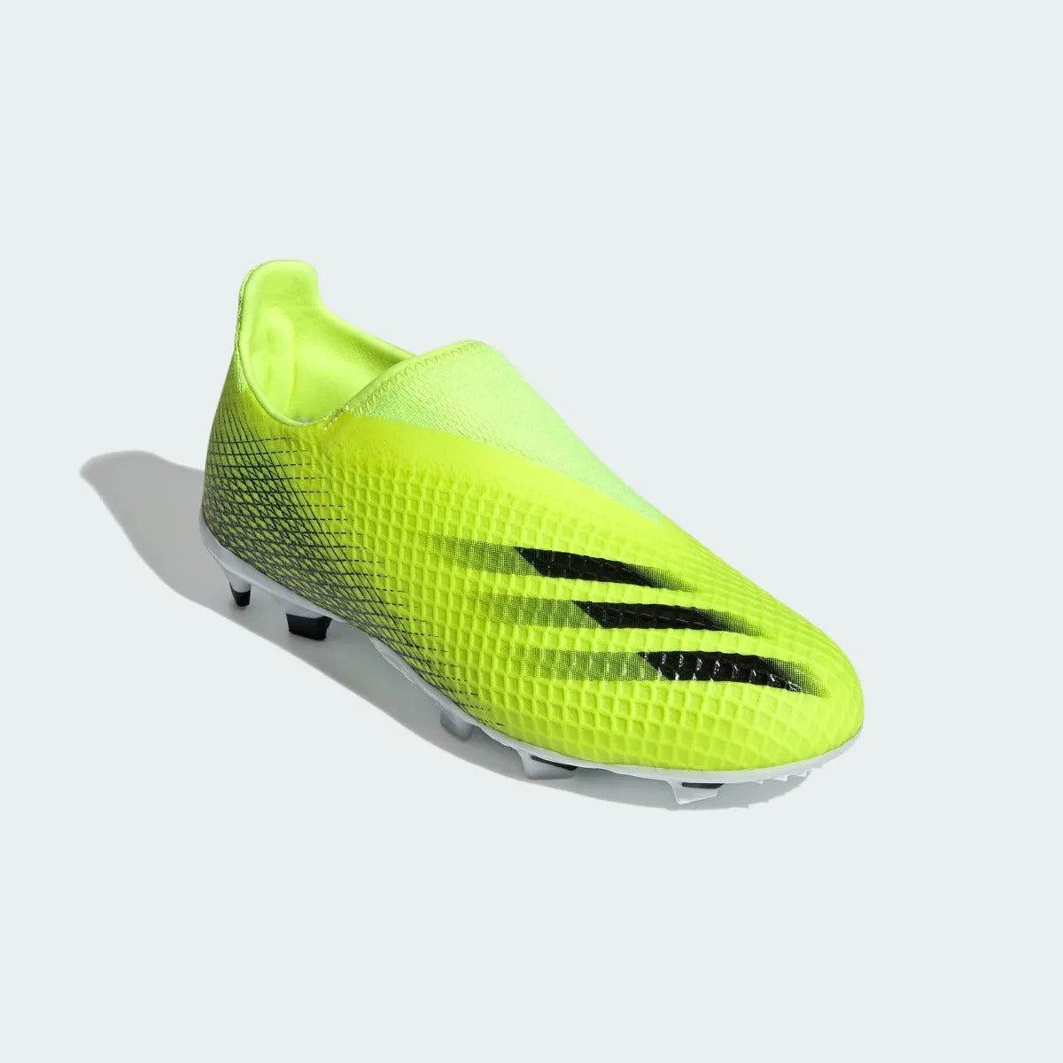Adidas JR X Ghosted.3 Laceless FG - Volt-Black