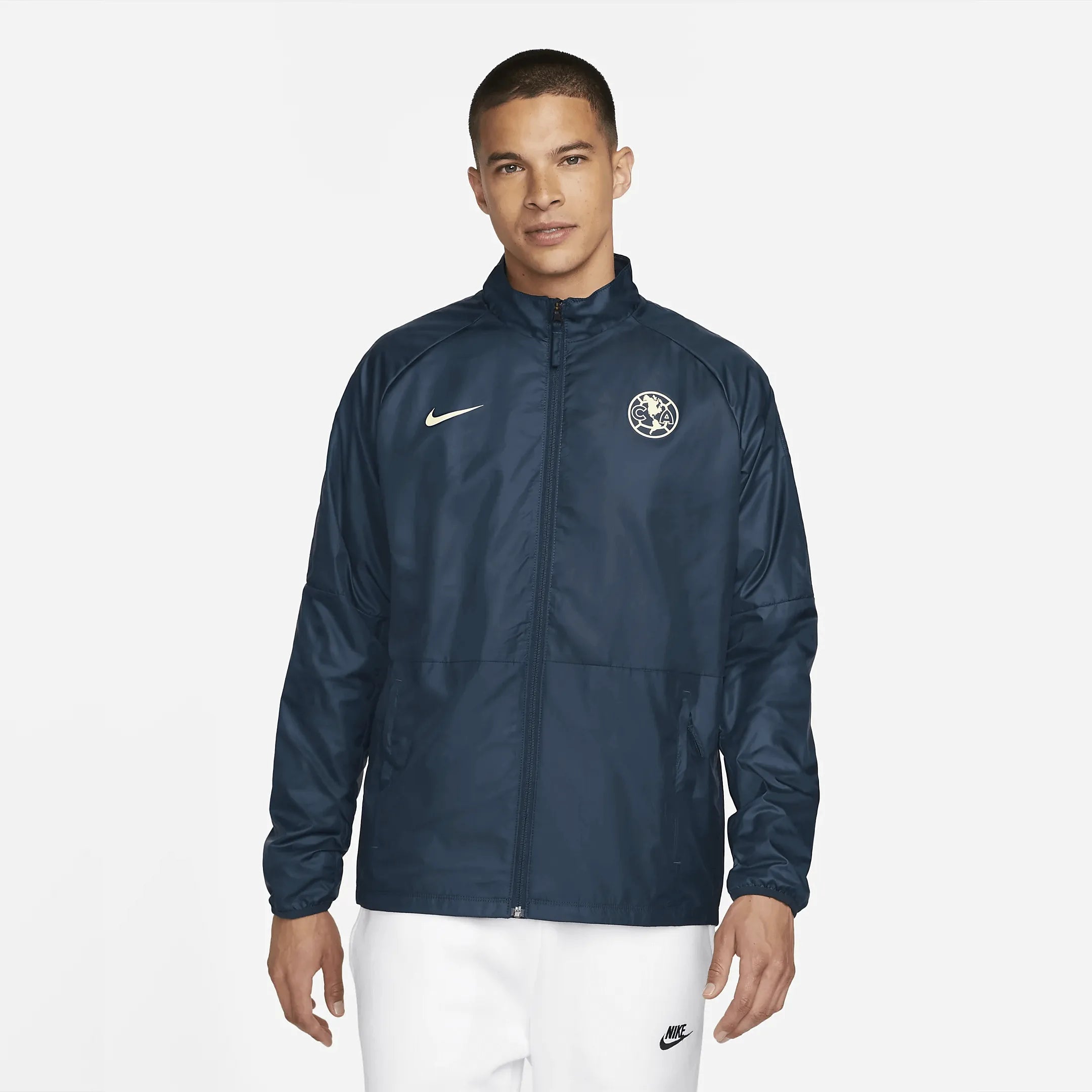 Nike 2022-23 Club America Academy AWF Jacket - Navy (Model - Front)