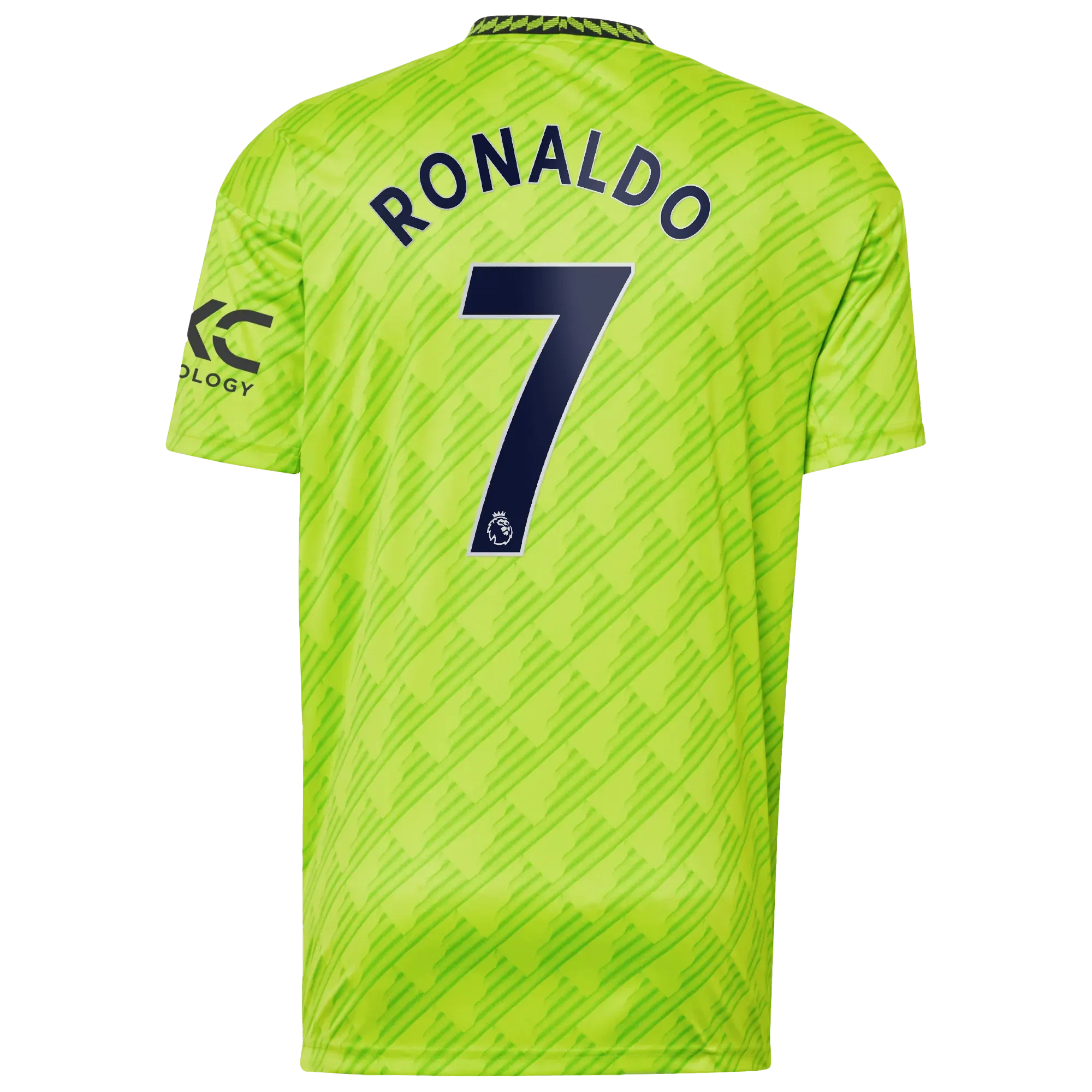 adidas 2022-23 Manchester United Youth Third Jersey - Solar Slime