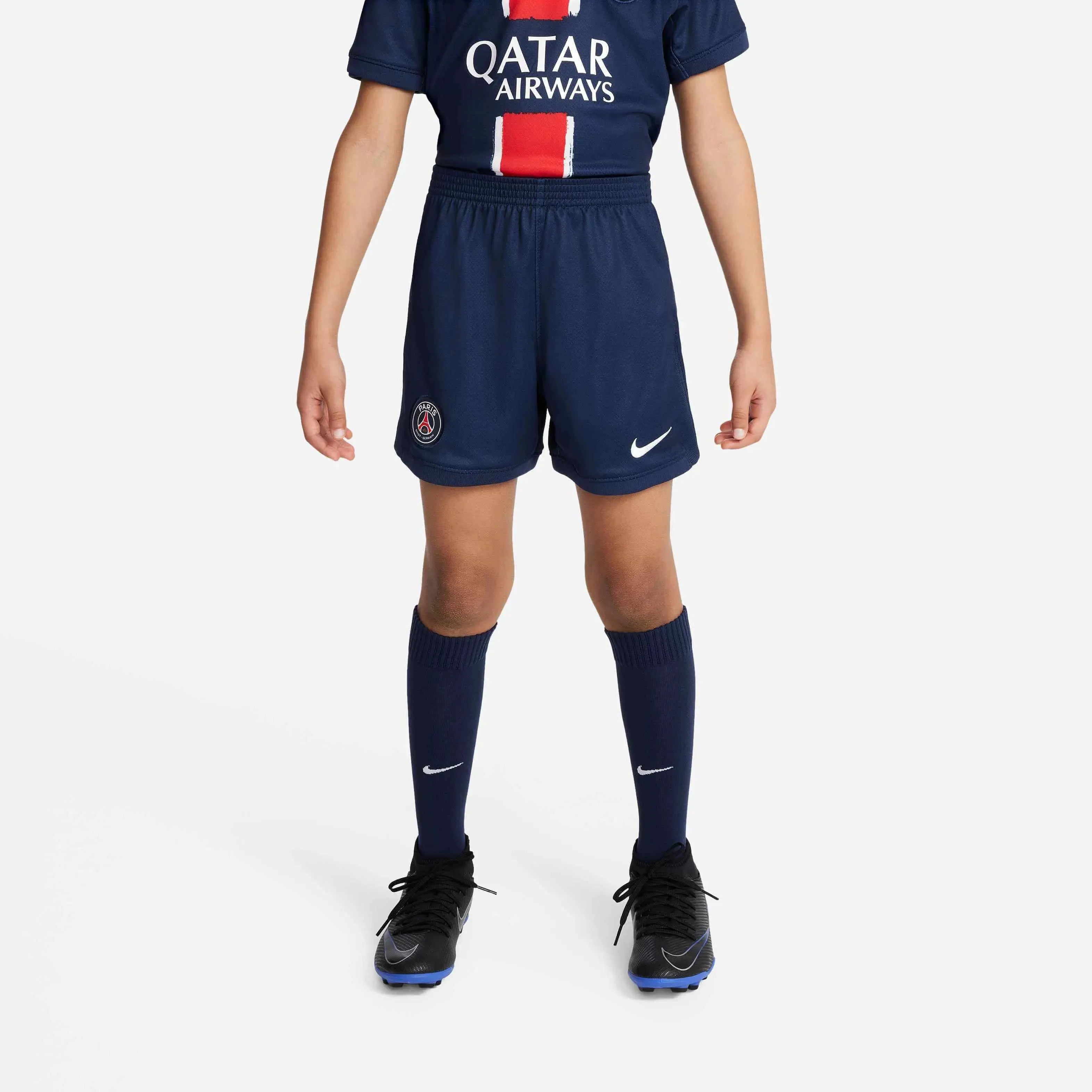 Nike 2024-25 PSG Little Kids' Stadium Home Kit (Model - Shorts)