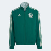 adidas 2022-23 Mexico Anthem Jacket Green Green-White (Front)