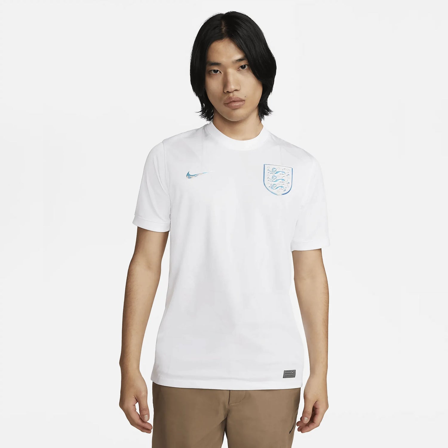 Nike 2022 England Womens Euro Stadium Home Jersey (Mens Cut) (Model - Front)