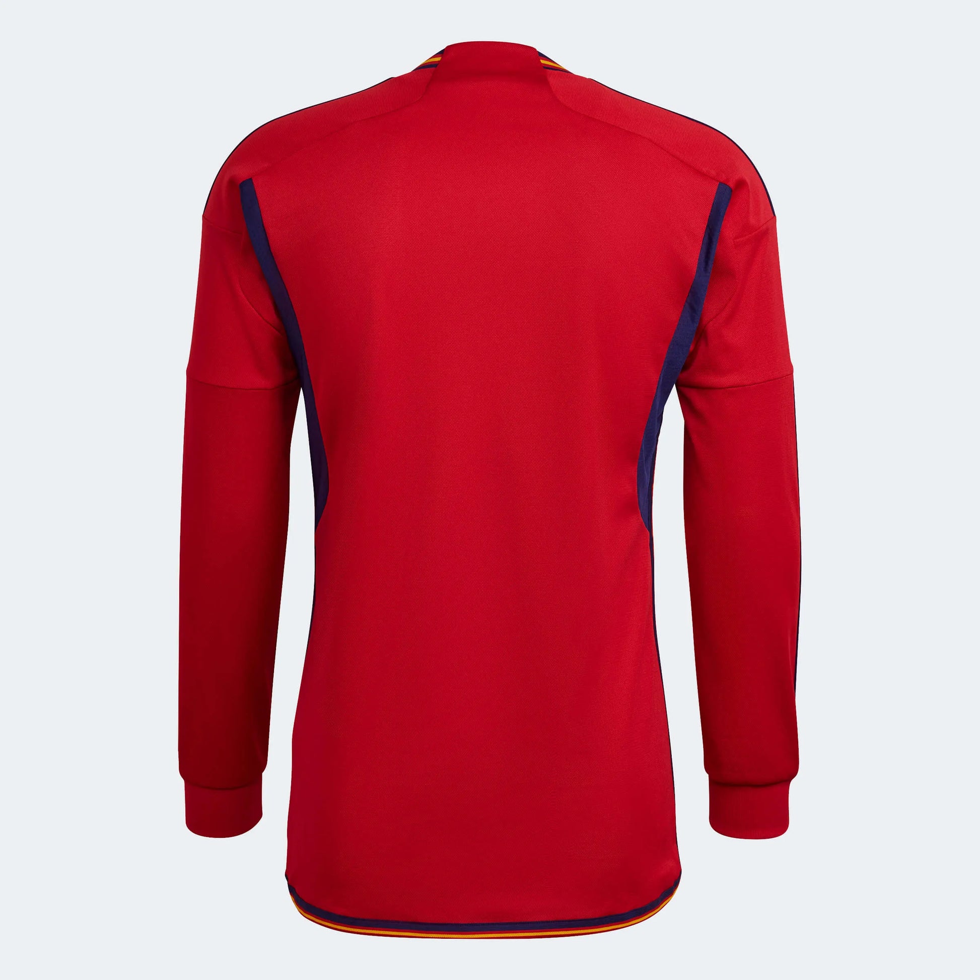 adidas 2022-23 Spain Long Sleeve Home Jersey - Red-Navy (Back)