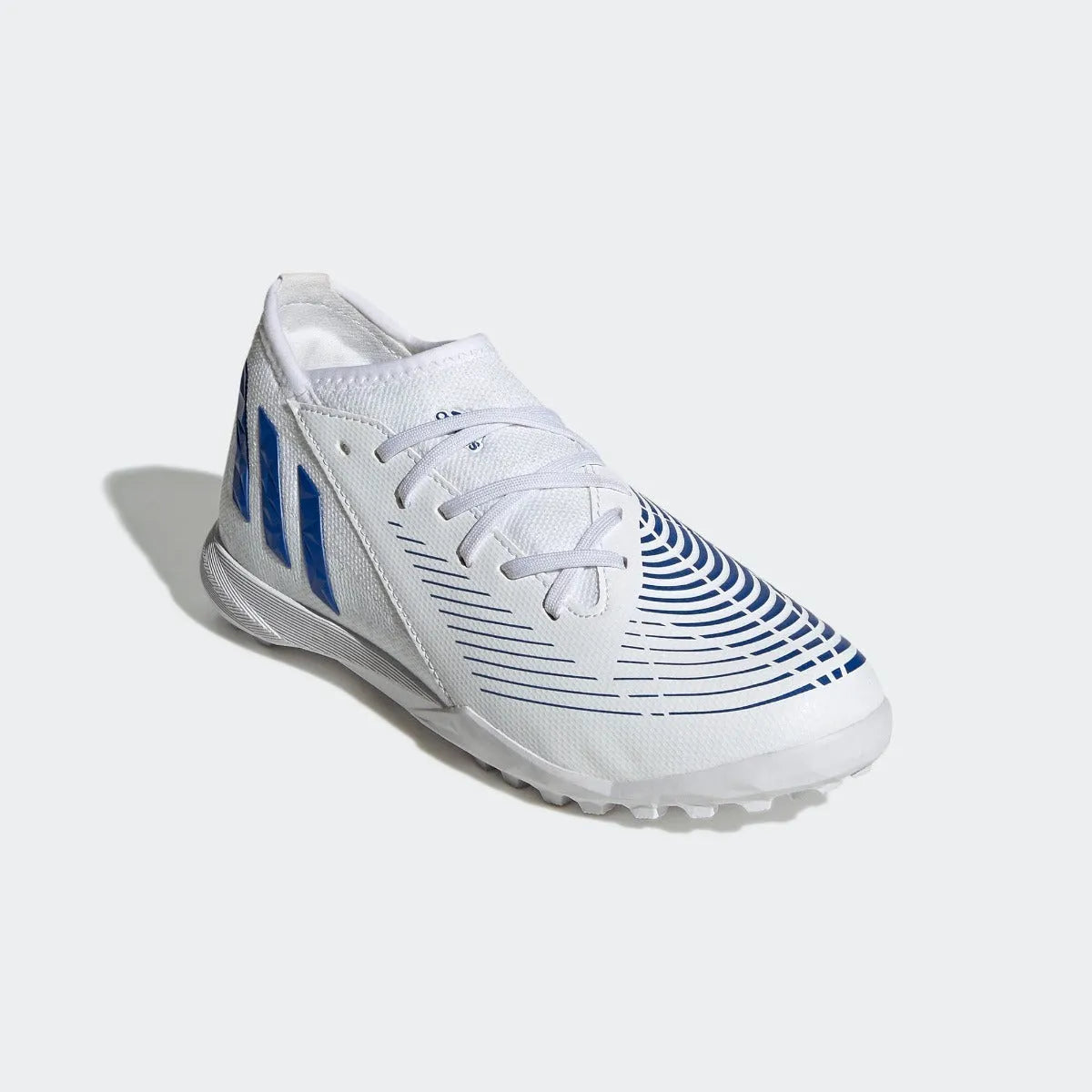adidas JR Predator Edge .3 Turf - White-Hi Res Blue (Diagonal 1)