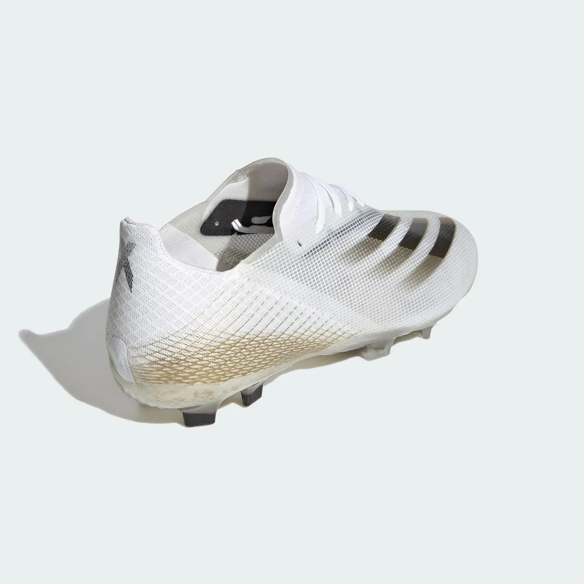 Adidas JR X Ghosted.1 FG - White-Black-Gold
