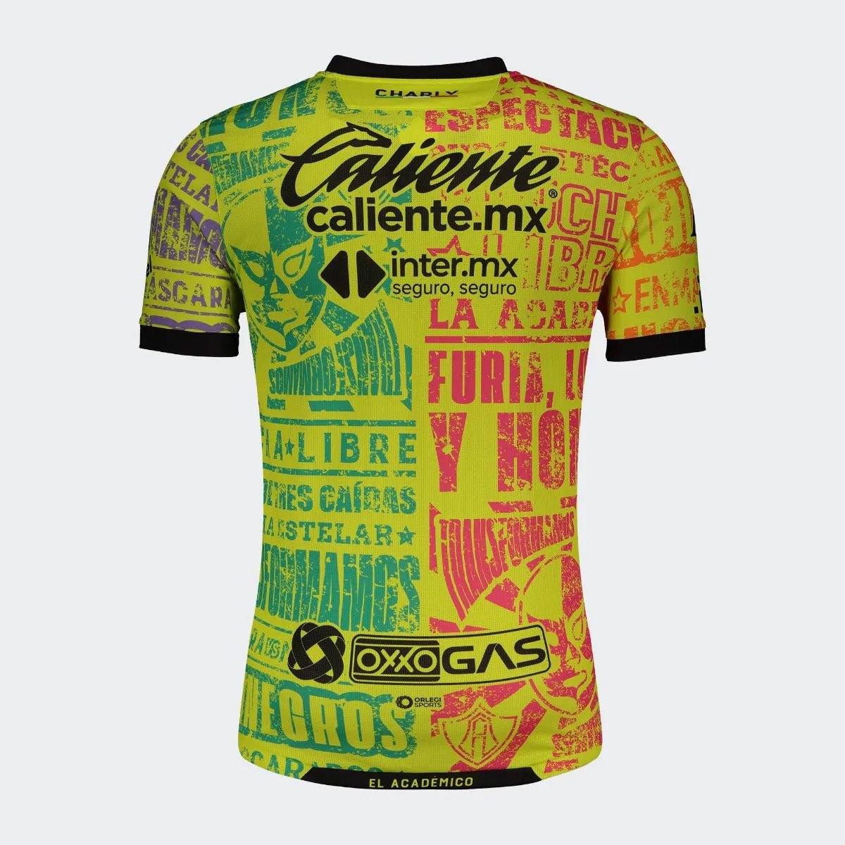 Charly 2021-22 Atlas Third Jersey - Yellow-Red-Blue (Back)