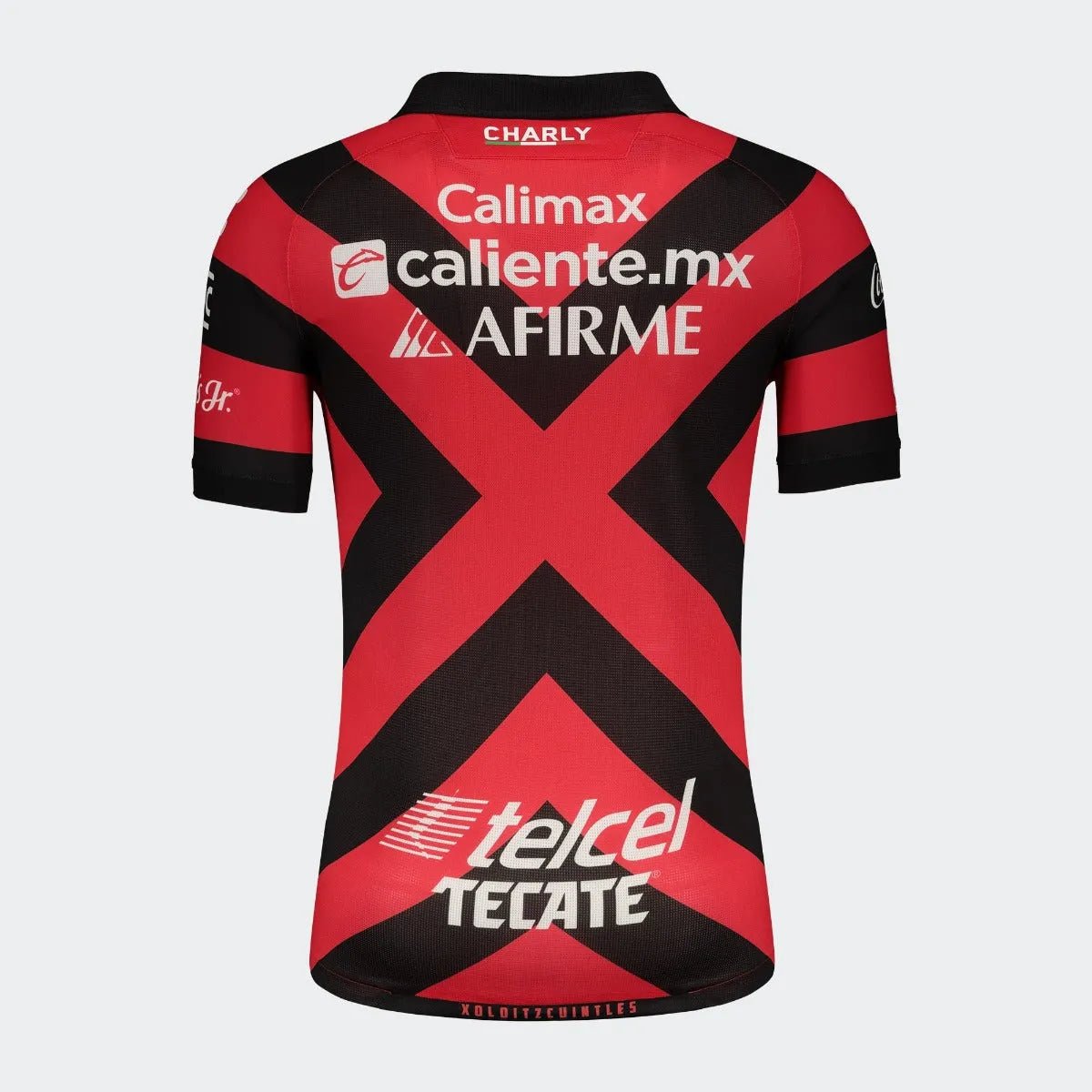 Charly 2021-22 Club Tijuana Home Jersey - Red-Black (Back)