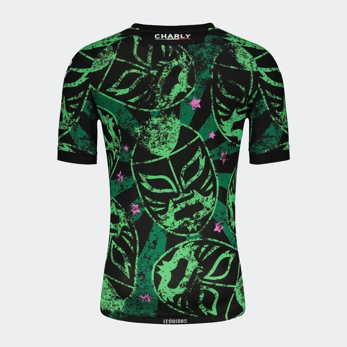 Charly 2021-22 Leon Third Jersey - Black-Green (Back)