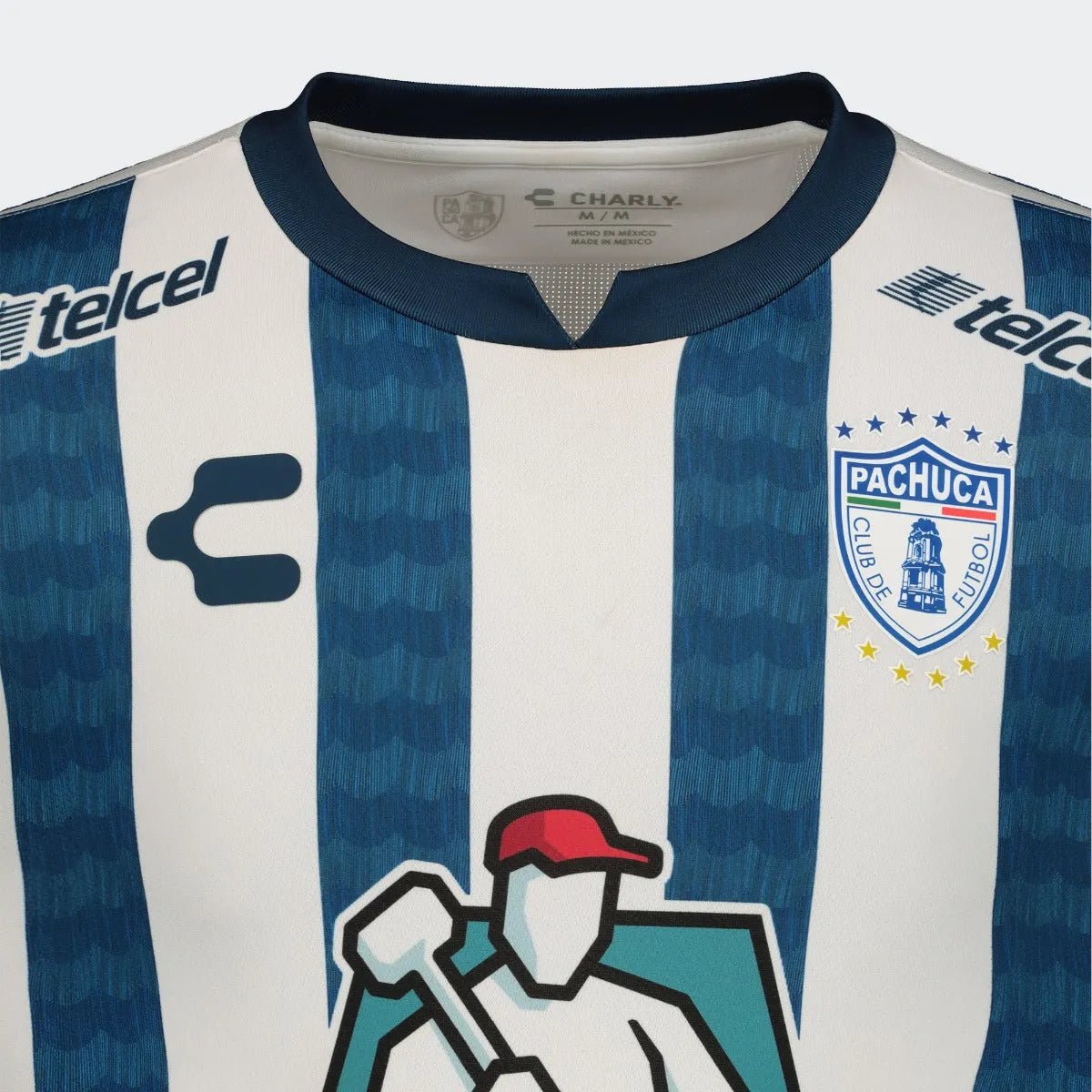 Charly 2021-22 Pachuca Home Jersey - White-Blue (Detail 1)