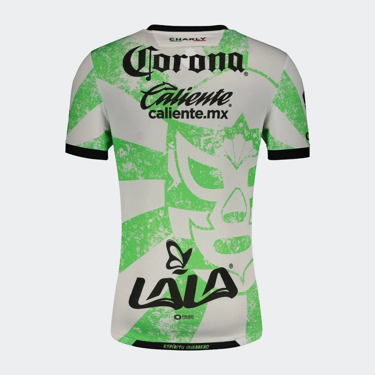 Charly 2021-22 Santos Laguna Third Jersey - White-Green (Back)