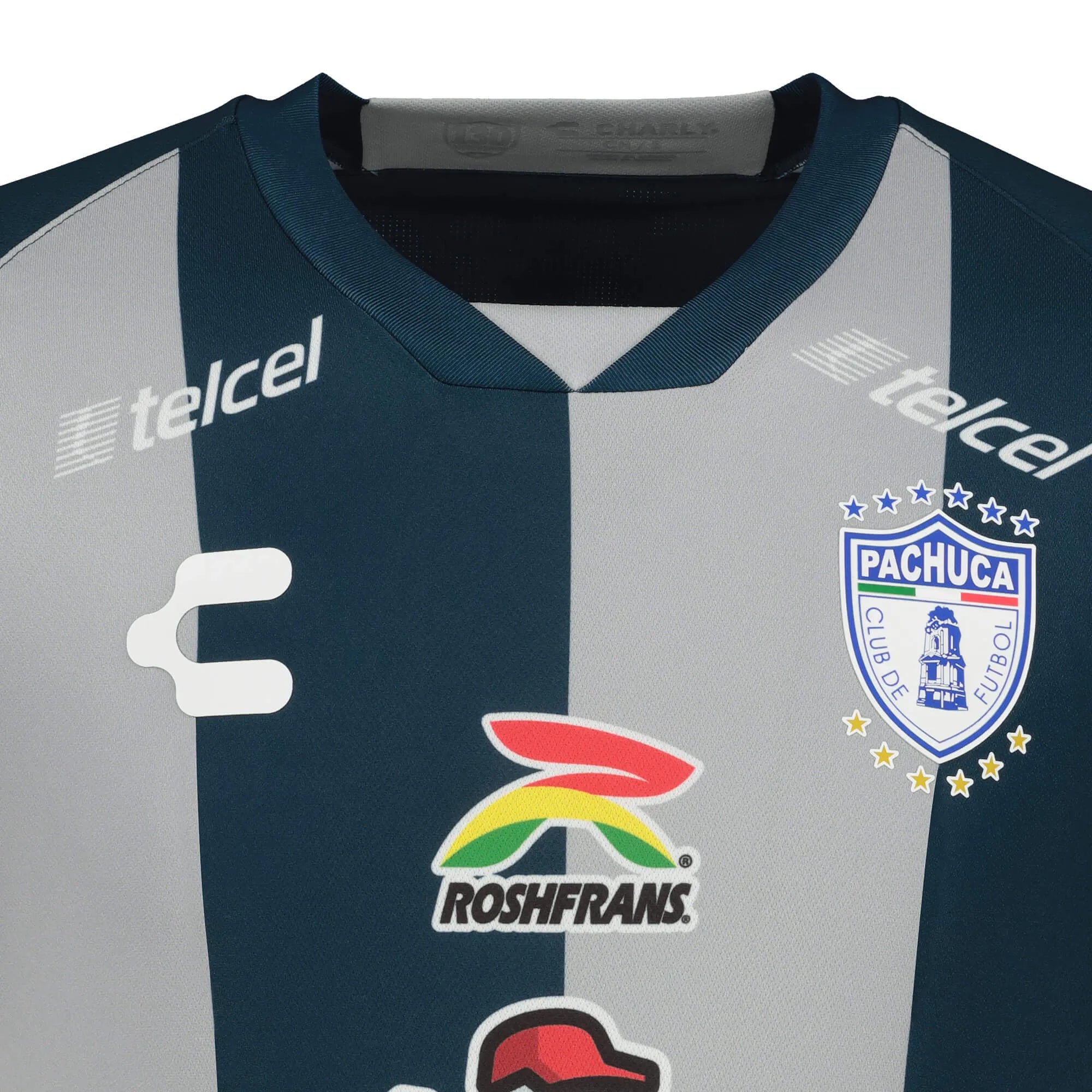 Charly 2022-23 Pachuca Home Jersey - Grey-Navy (Detail 1)