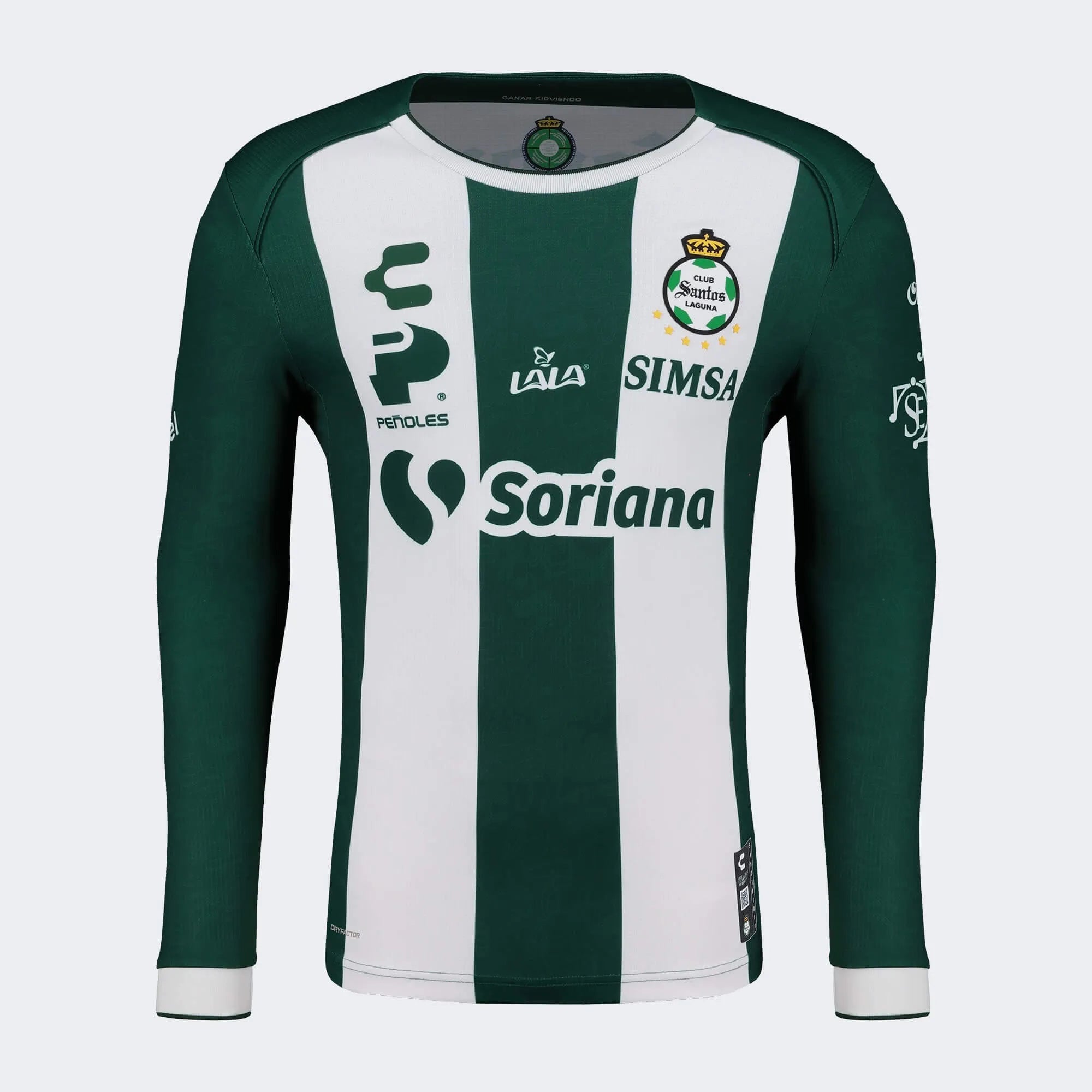 Charly 2024-25 Santos Men's Stadium Home Long-Sleeve Jersey (Front)