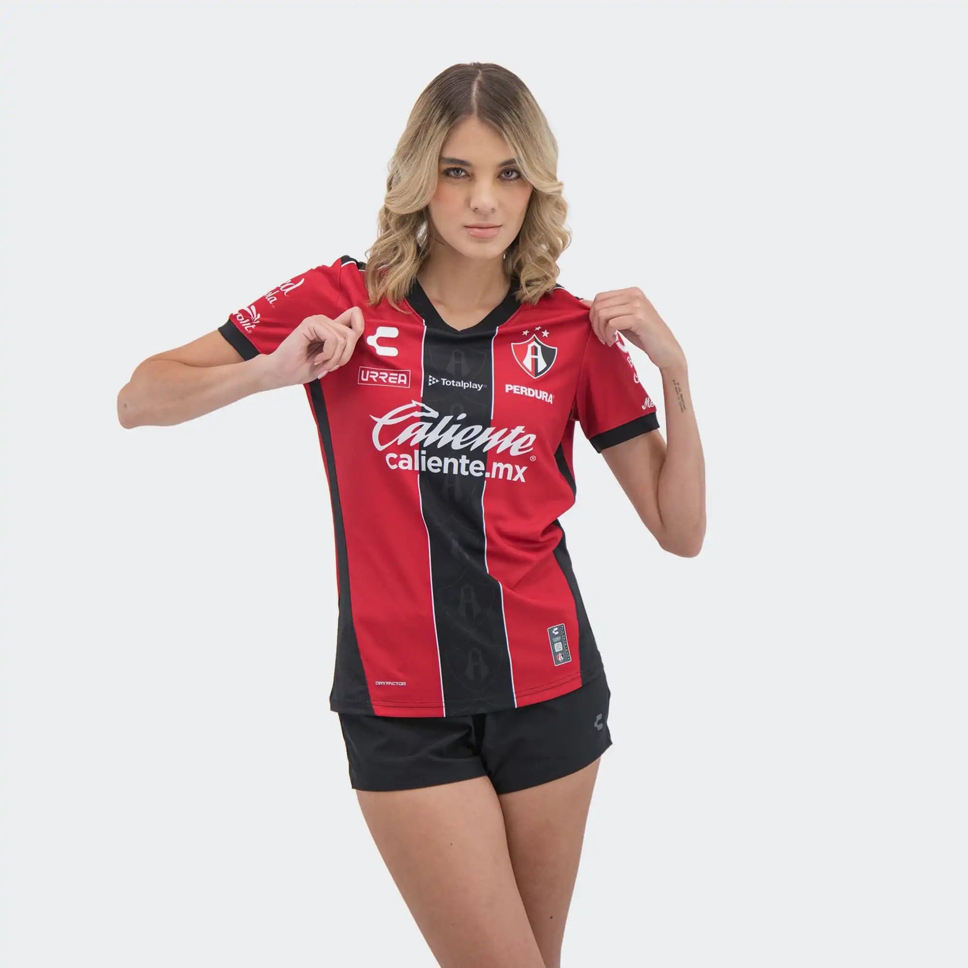 Charly 2025-26 Atlas Women's Stadium Home Soccer Jersey (Model - Front)