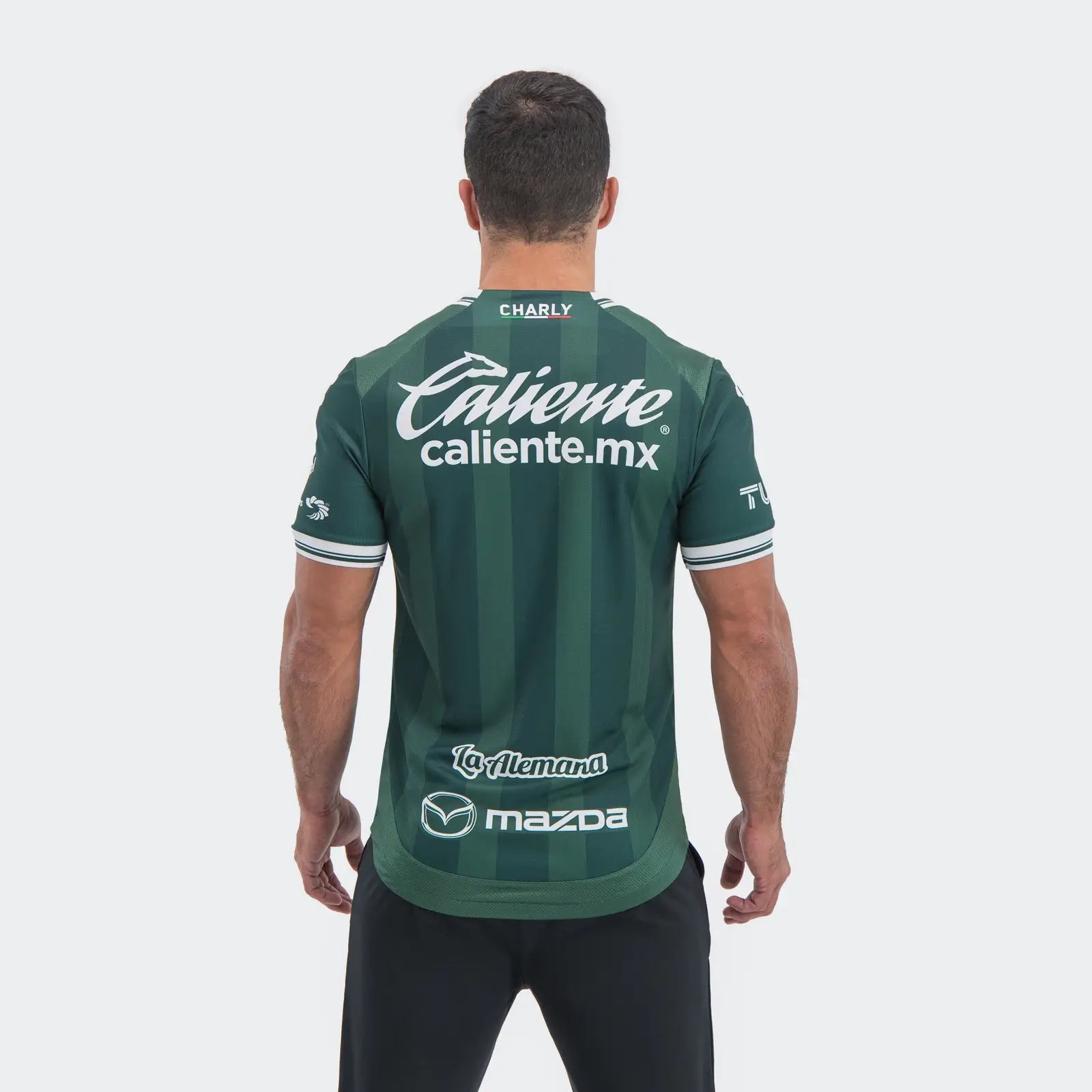 Charly 2025-26 Leon Men's Stadium Home Soccer Jersey (Model - Back)
