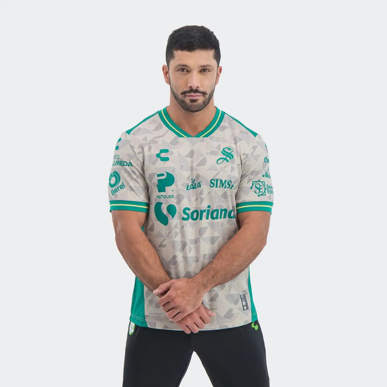 Charly 2025-26 Santos Men's Stadium Away Soccer Jersey (Model - Front)