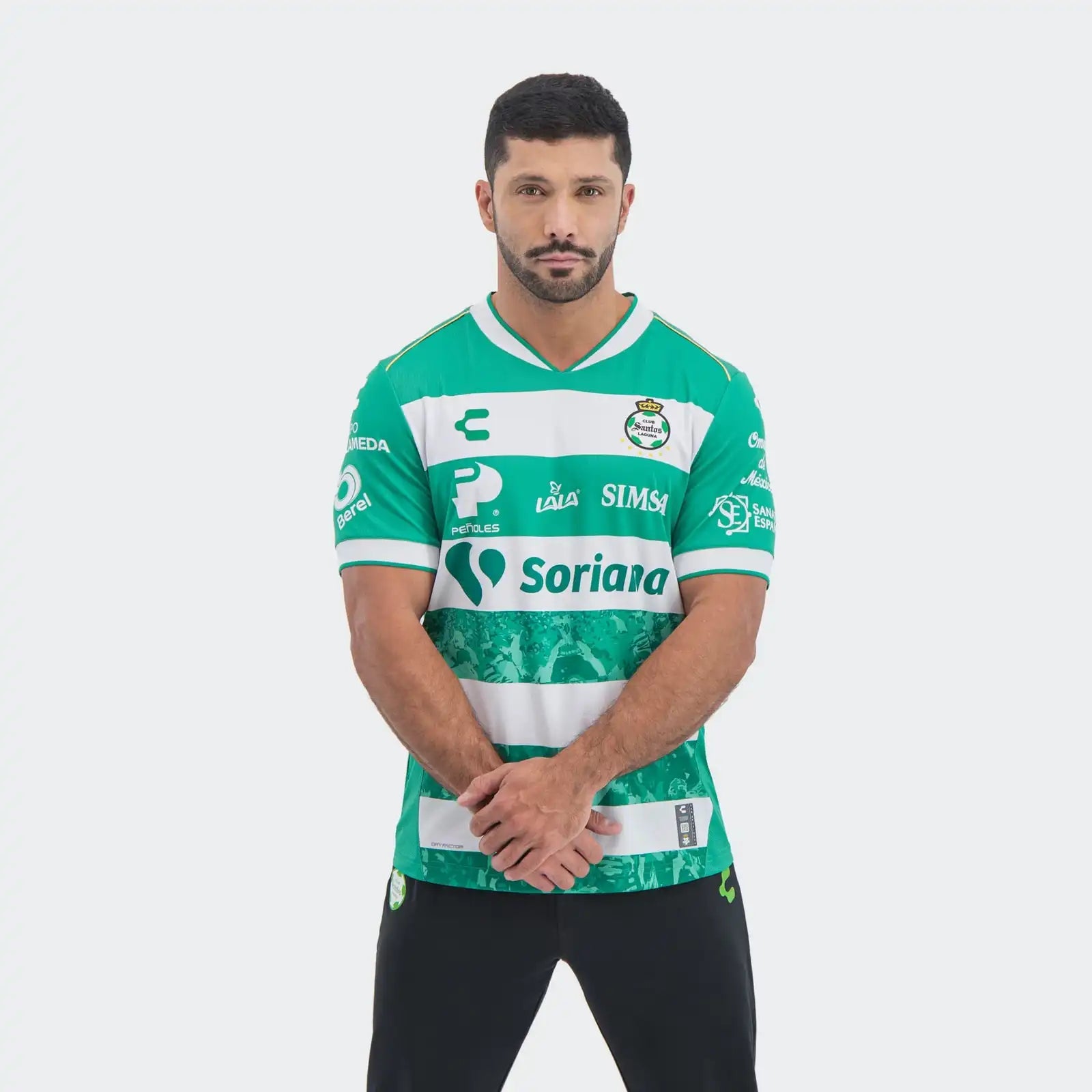 Charly 2025-26 Santos Men's Stadium Home Soccer Jersey (Model - Front)