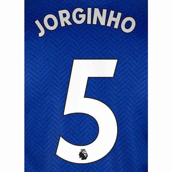 Chelsea 2019/22 Home Jorginho #5 Jersey Name Set