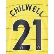 Chelsea 2021/22 Away Chilwell #21 Jersey Name Set Black