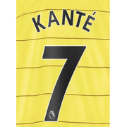 Chelsea 2021/22 Away Kante #7 Jersey Name Set Black