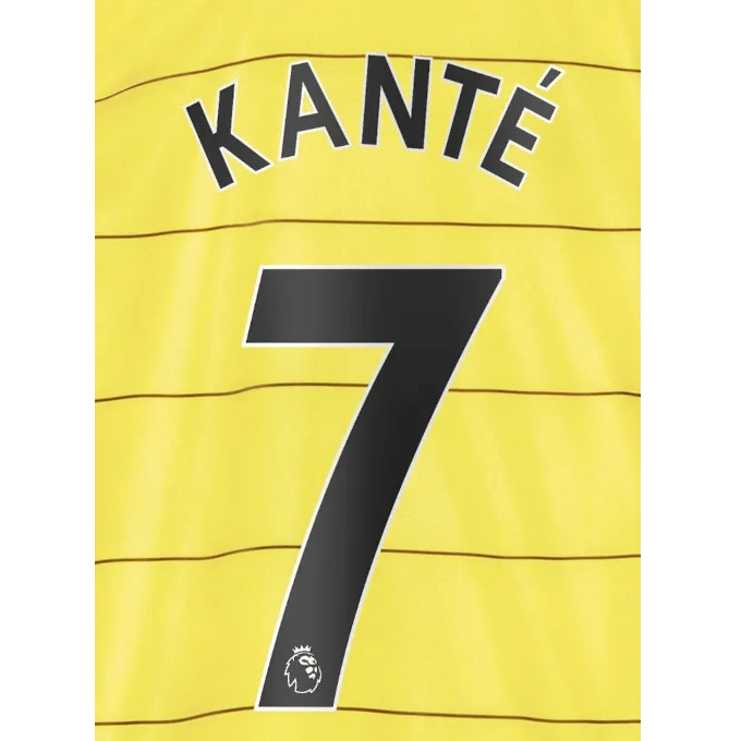 Chelsea 2021/22 Away Kante #7 Jersey Name Set Black
