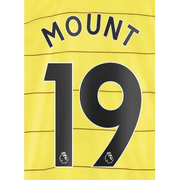 Chelsea 2021/22 Away Mount #19 Jersey Name Set Black
