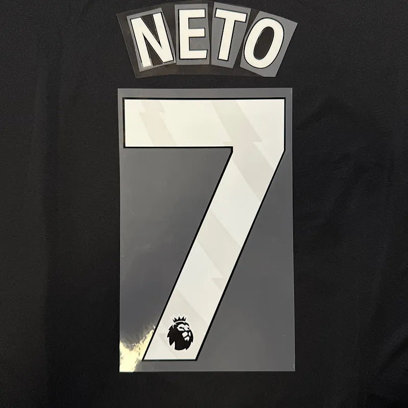 Chelsea 2025-Home Neto #7 Official Name Set-White