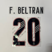 Chivas 2024-25 Home F. BELTRAN #20 Official Name Set