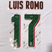 Chivas 2025/26 Away LUIS ROMO #17 Official Name Set