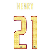 Club America 2020/21 Home Henry 21 Jersey Name Set