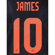Colombia 2024/25 Away James #10 Jersey Name Set