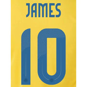 Colombia 2024 25 Home James #10 Jersey Name Set (Back)