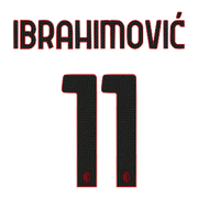 AC Milan 2021-22 Away Ibrahimovic #11 Jersey Name Set (Main)