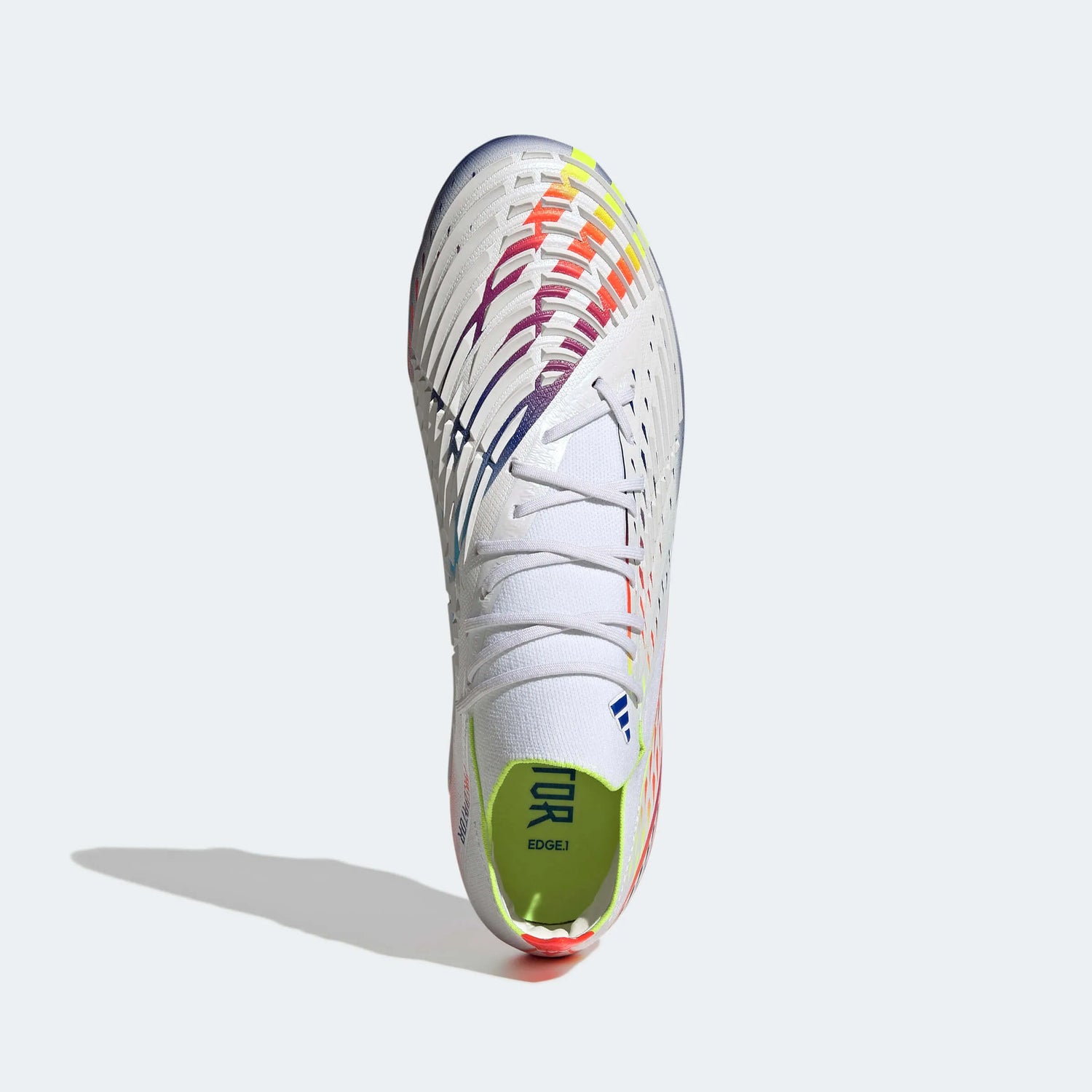 adidas Predator Edge.1 L FG - White-Yellow-Blue (Top)